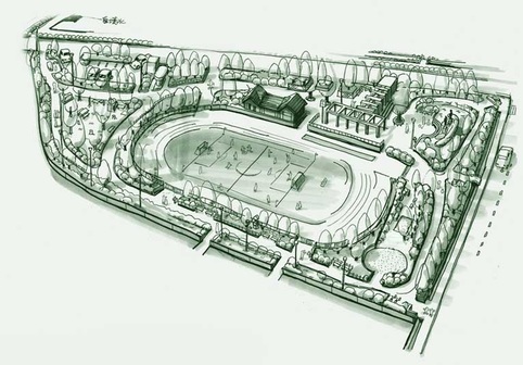 イラスト:市民の森スポーツ公園全体