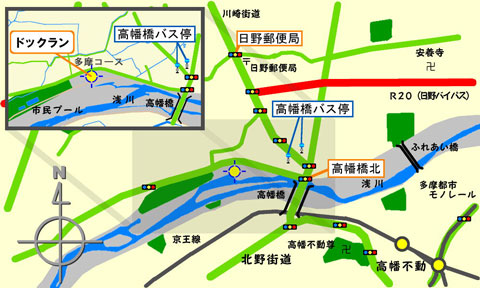 日野市営ドッグラン案内図