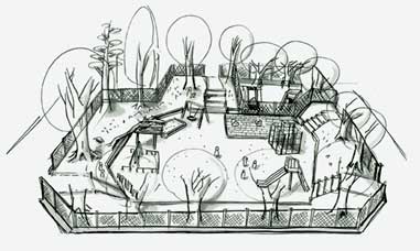 イラスト:多摩平第五公園全体図