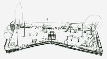 イラスト:西平山第一公園全体図