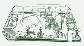イラスト:源平島東公園全体図