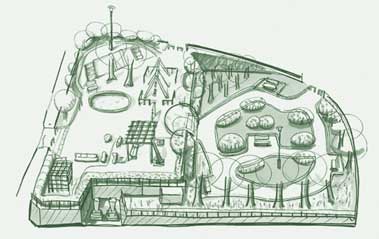 イラスト:雨乞公園全体図