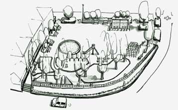 イラスト:旭が丘東公園全体図