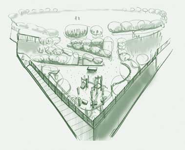 イラスト:かしまだい公園案内図