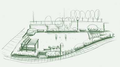 イラスト:御山の松公園全体図