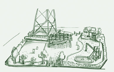 イラスト:下田つつじ公園全体図