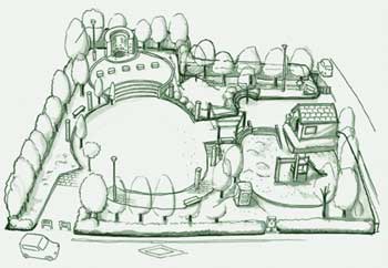 イラスト:こうち公園全体図