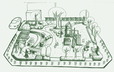 イラスト:川原附公園全体図