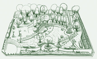 イラスト:大木島自然公園全体図