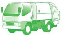 イラスト:ごみ収集車