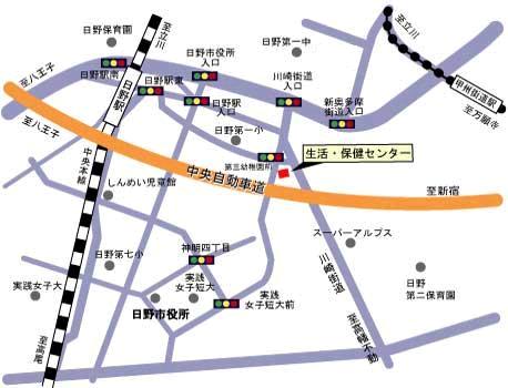 地図:生活・保健センター案内図