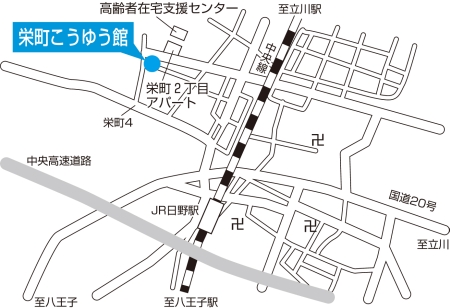 地図:さかえまち児童館所在地