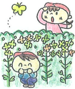 イラスト:体操する女の子