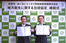 写真7:日野市と民間企業との連携協定締結式