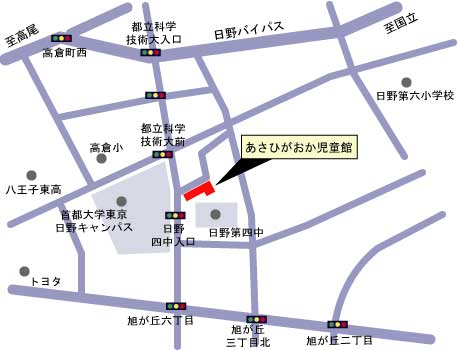 地図:あさひがおか児童館