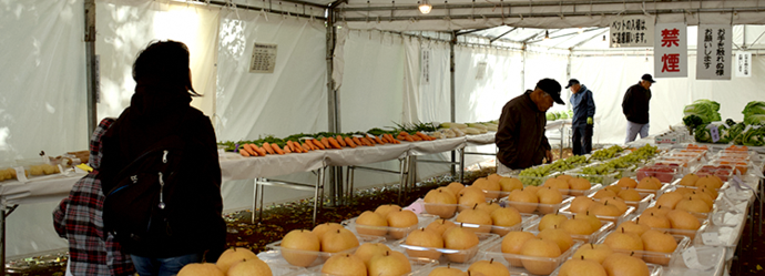写真:農産物の品評会