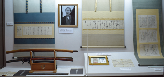 写真:井上源三郎資料館にある展示品
