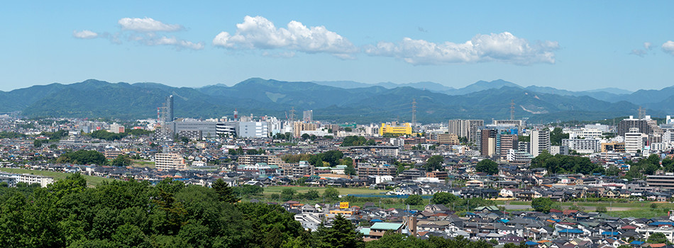 写真:高台から見下ろした日野市の風景