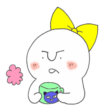 イラスト:お茶を飲むひのみ