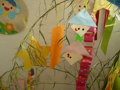 七夕制作1歳写真