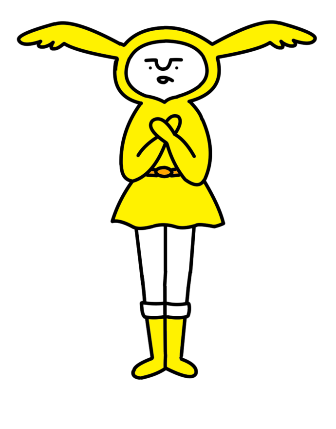 イラスト:しきゅうイエロー(がんけんしんジャー)