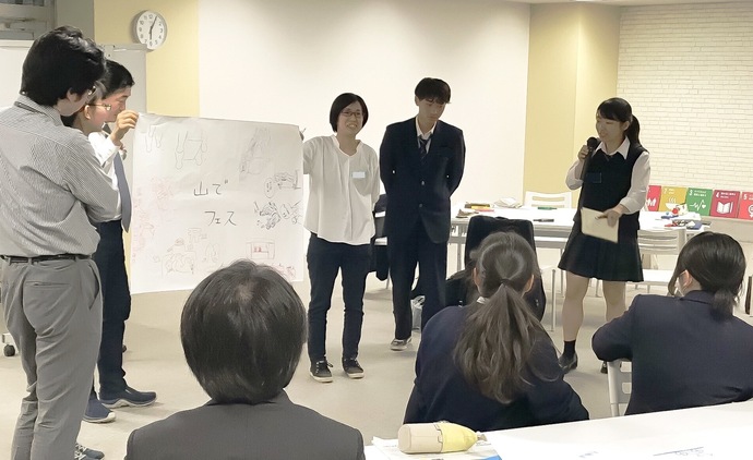 日野台高校探求学習の様子