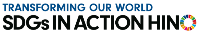 ロゴ:Tranforming our world SDGs in Action HINO