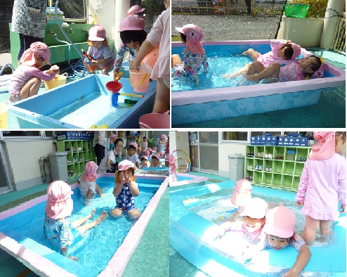2歳水遊び後半の様子の写真