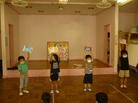 4歳児ぞう組の9月生まれの子どもたちの写真