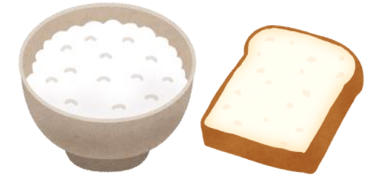 (画像)ごはん、食パン