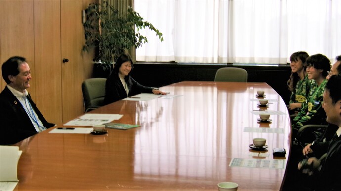 表敬訪問の写真