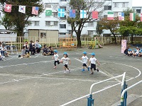 3歳児かけっこの写真