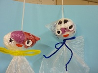 5歳が作ったテルテル坊主の写真1