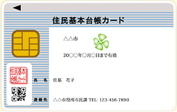 イラスト:写真のない住基カード