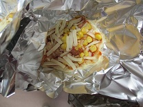 写真：5歳児調理保育