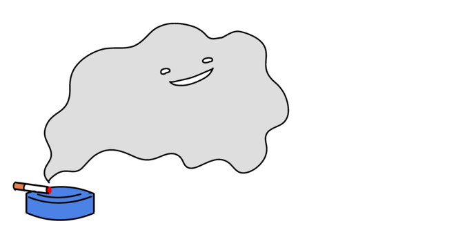 イラスト:たばこの煙