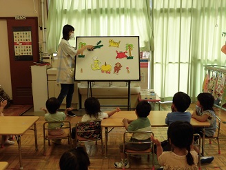 3歳の誕生会の様子の写真