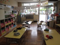 3歳児ぱんだ組の保育室の写真