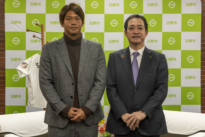 写真:表敬訪問の様子