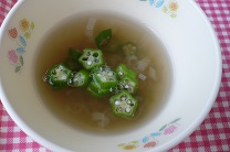 写真：オクラのスープ