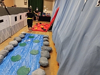 写真:らいおんぐみのお店準備の様子