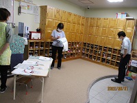 引き渡し訓練の写真です