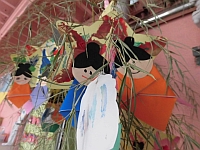 写真:七夕飾りの様子