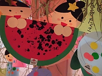 写真:七夕飾りの様子