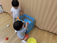 写真:まとあての様子