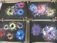 写真:4歳児きりんぐみの製作