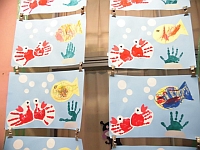 写真:2歳児クラスの製作