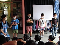 写真:4歳クラスと5歳クラスの誕生児紹介