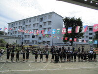 運動会競技の写真