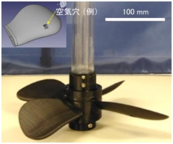 穴あき回転翼型気泡発生装置の写真
